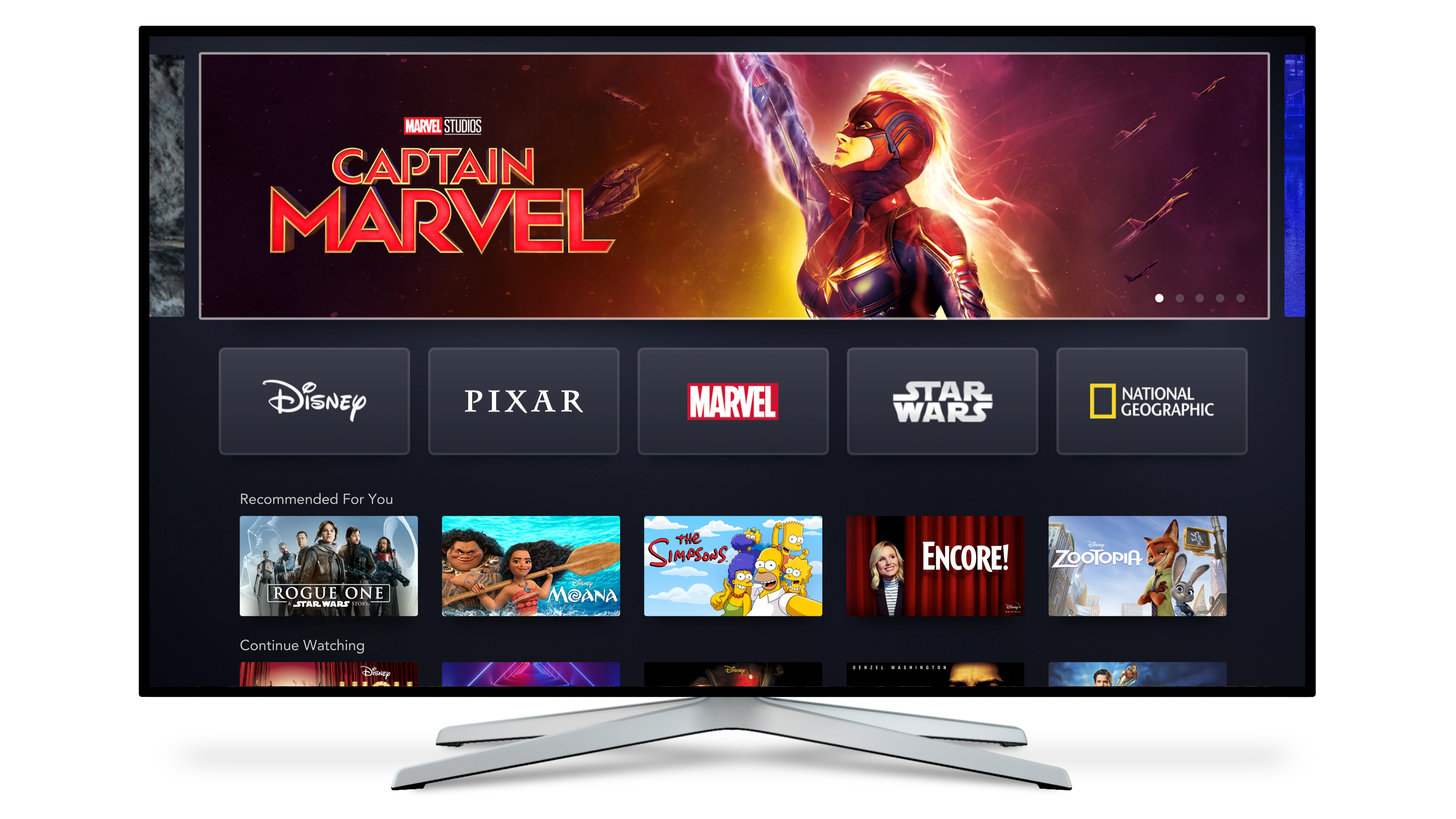 disney+ stock 1 Disney + Menu