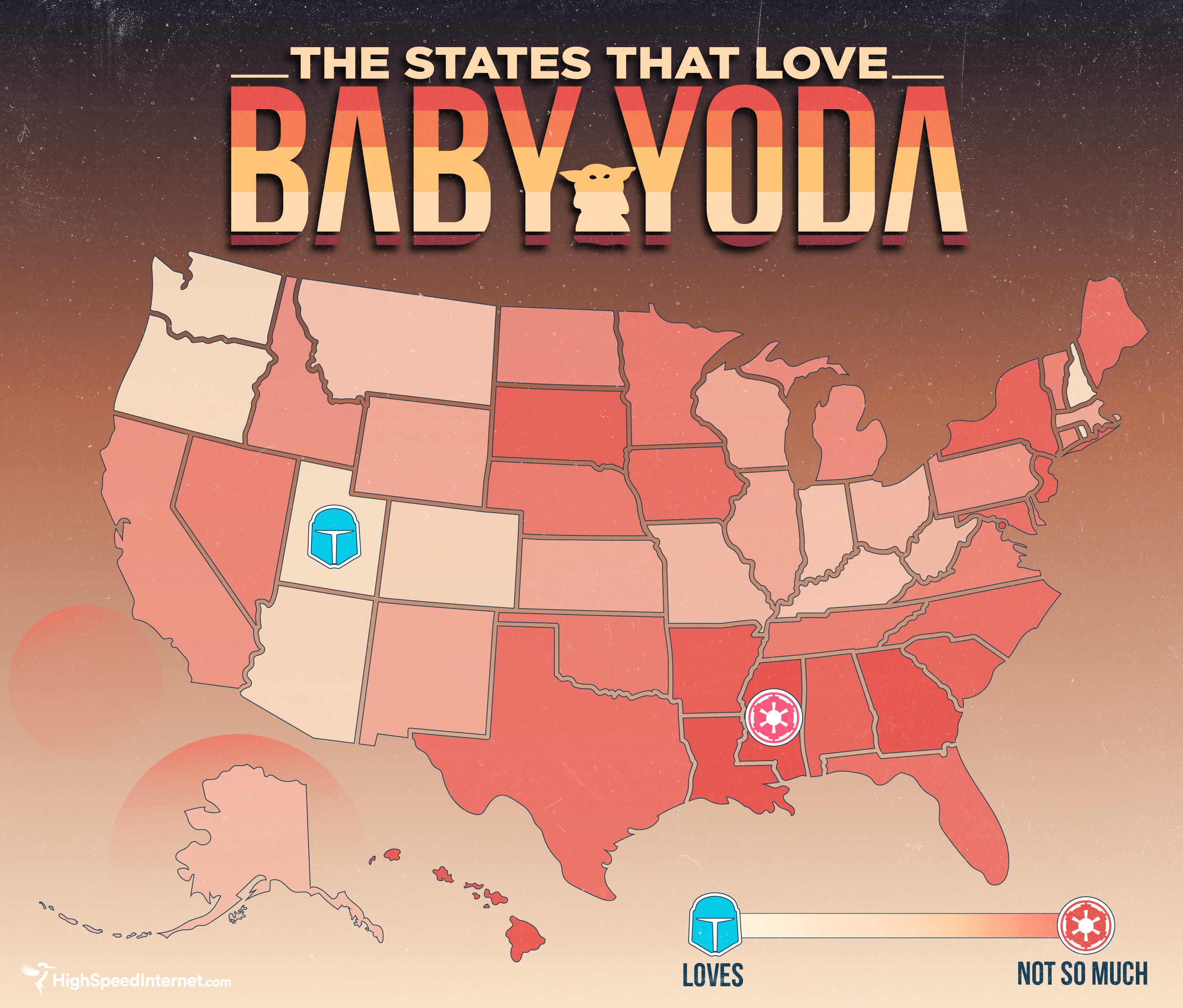 Baby Yoda Popularity Map