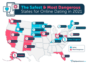 Safest & Most Dangerous States for Online Dating