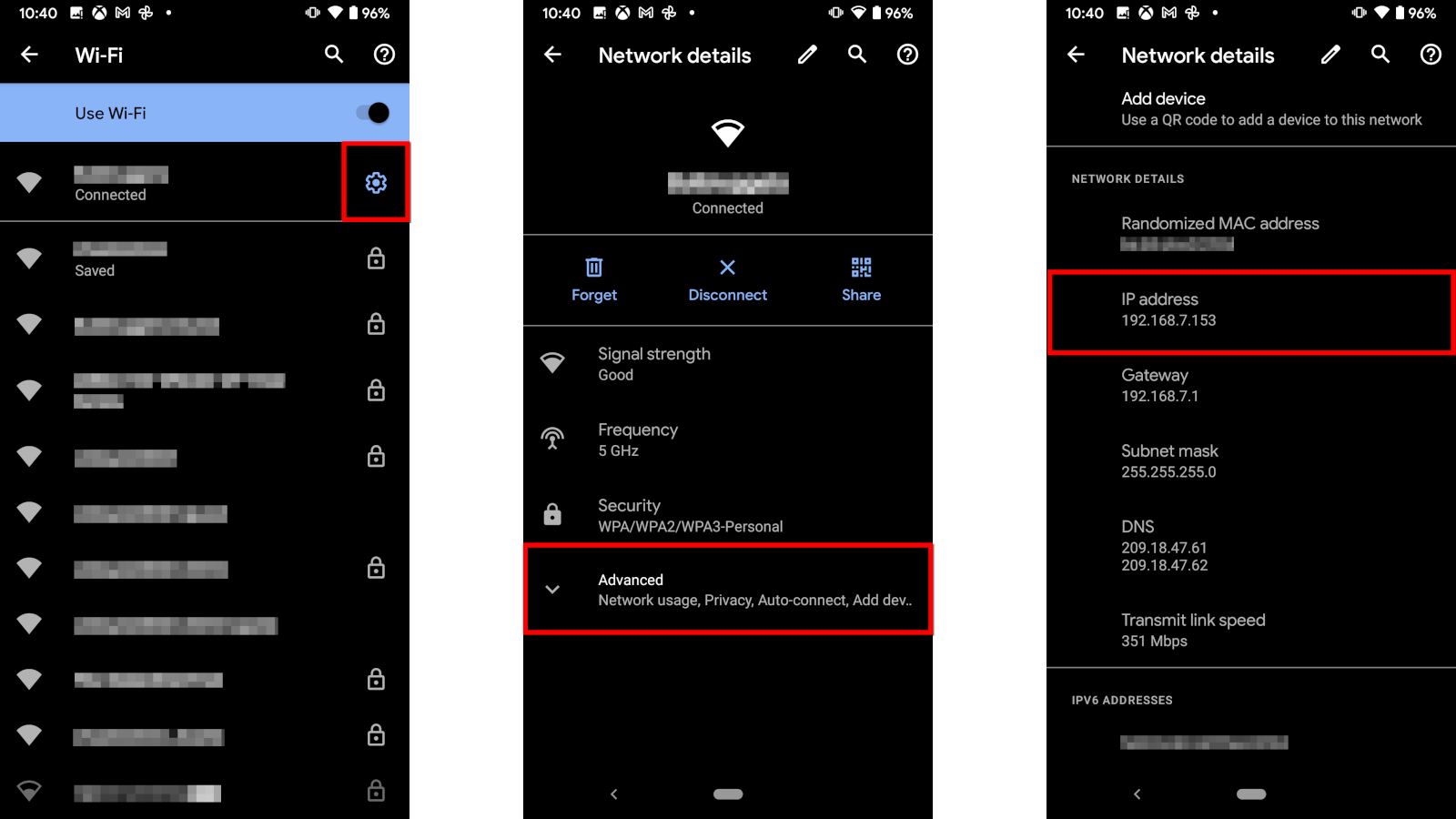 Stock Android Find IP Address