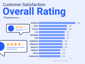 Customer Satisfaction overall rating chart