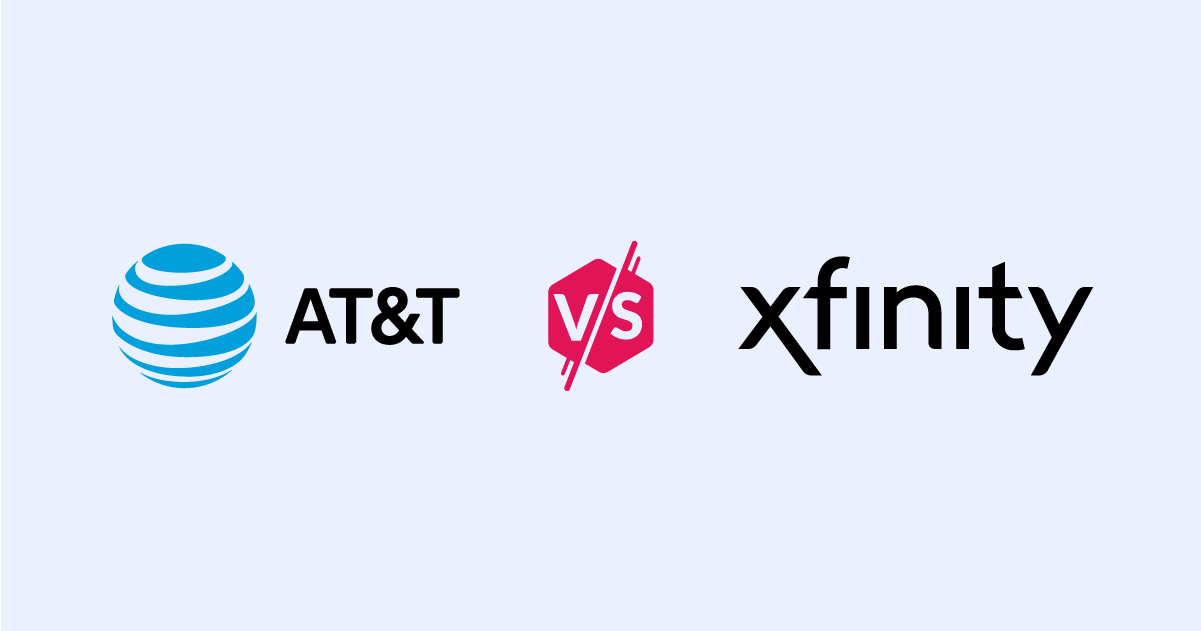 att vs xfinity graphic image