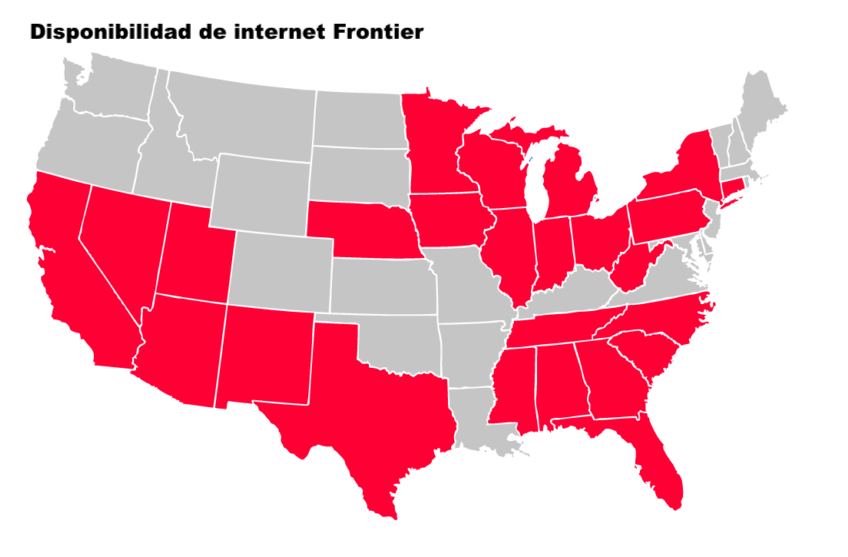 Disponibilidad Frontier internet EUA