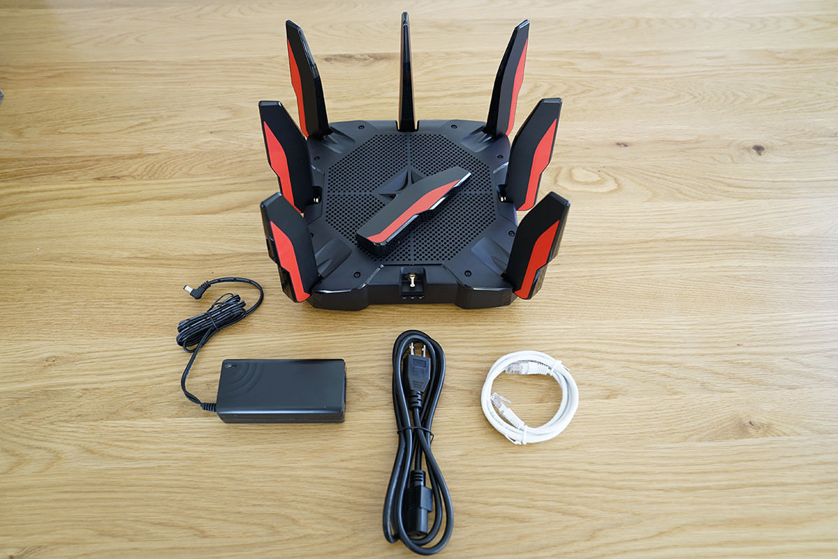 TP-Link-Archer-AX1100-top-with-cords