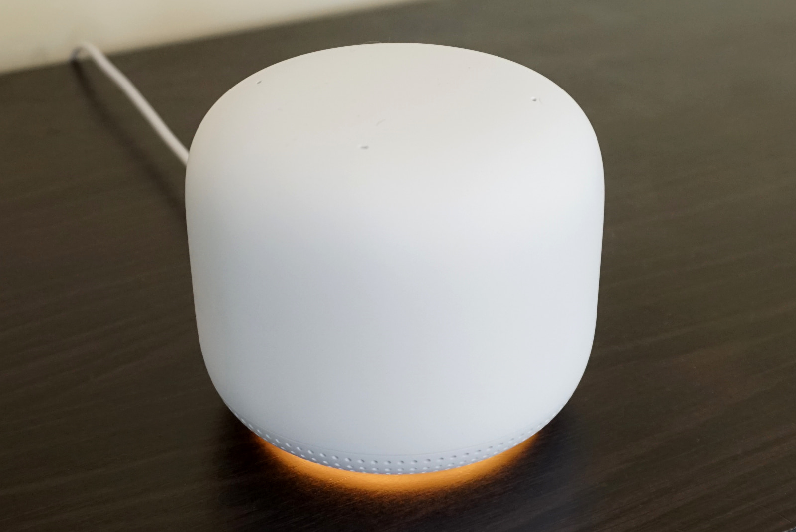 Google Nest Wifi with volume controls on top