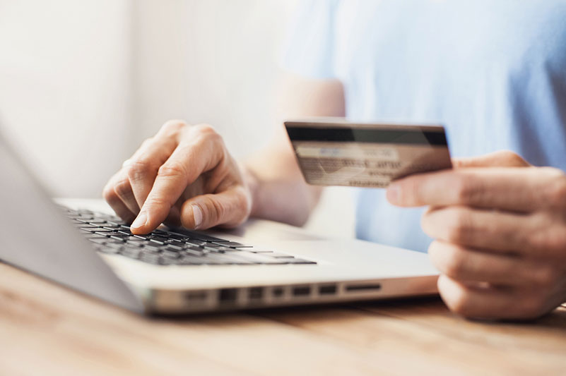 man paying bill