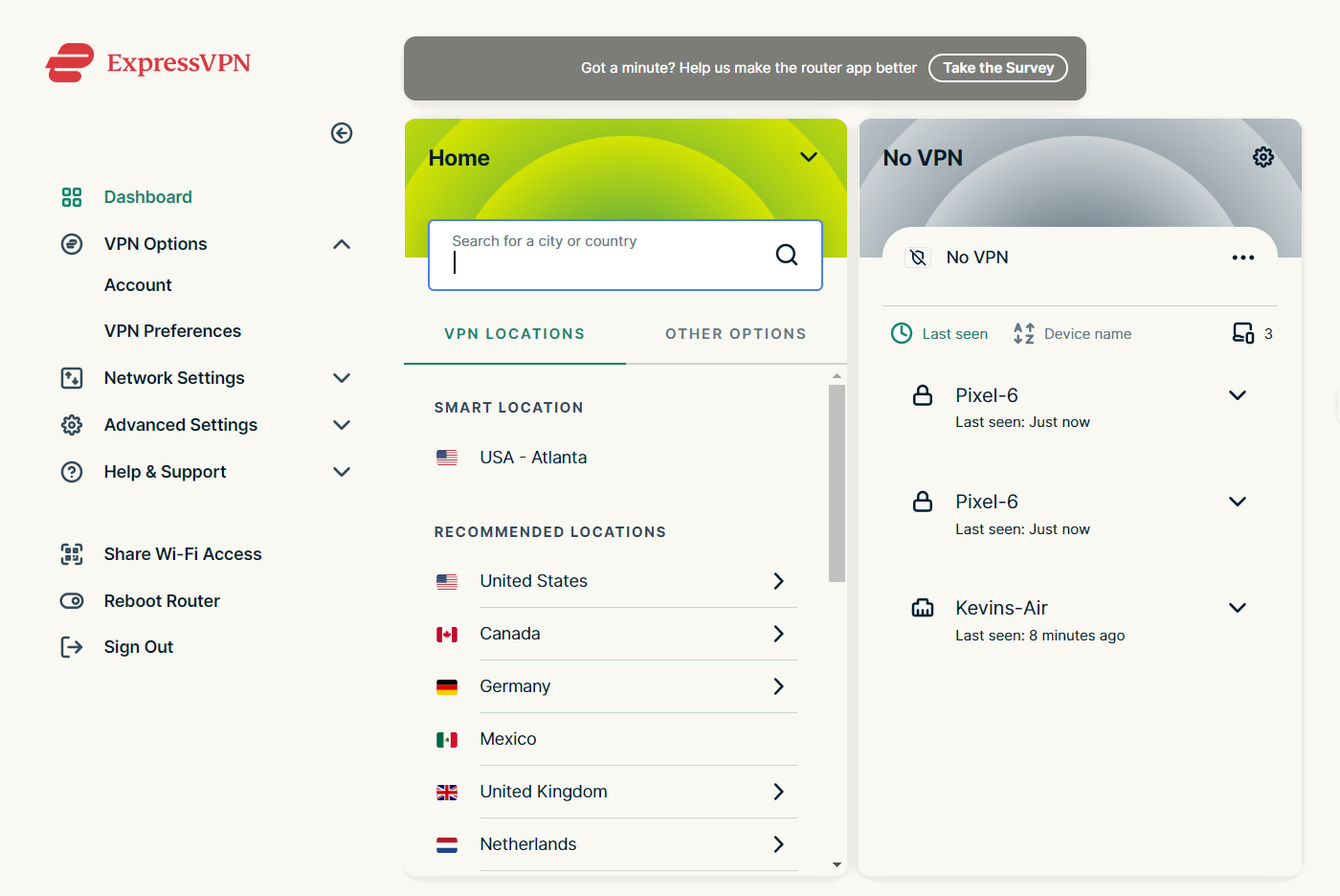 expressvpn aircove interface with vpn