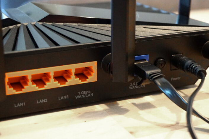 Router with two WAN ports