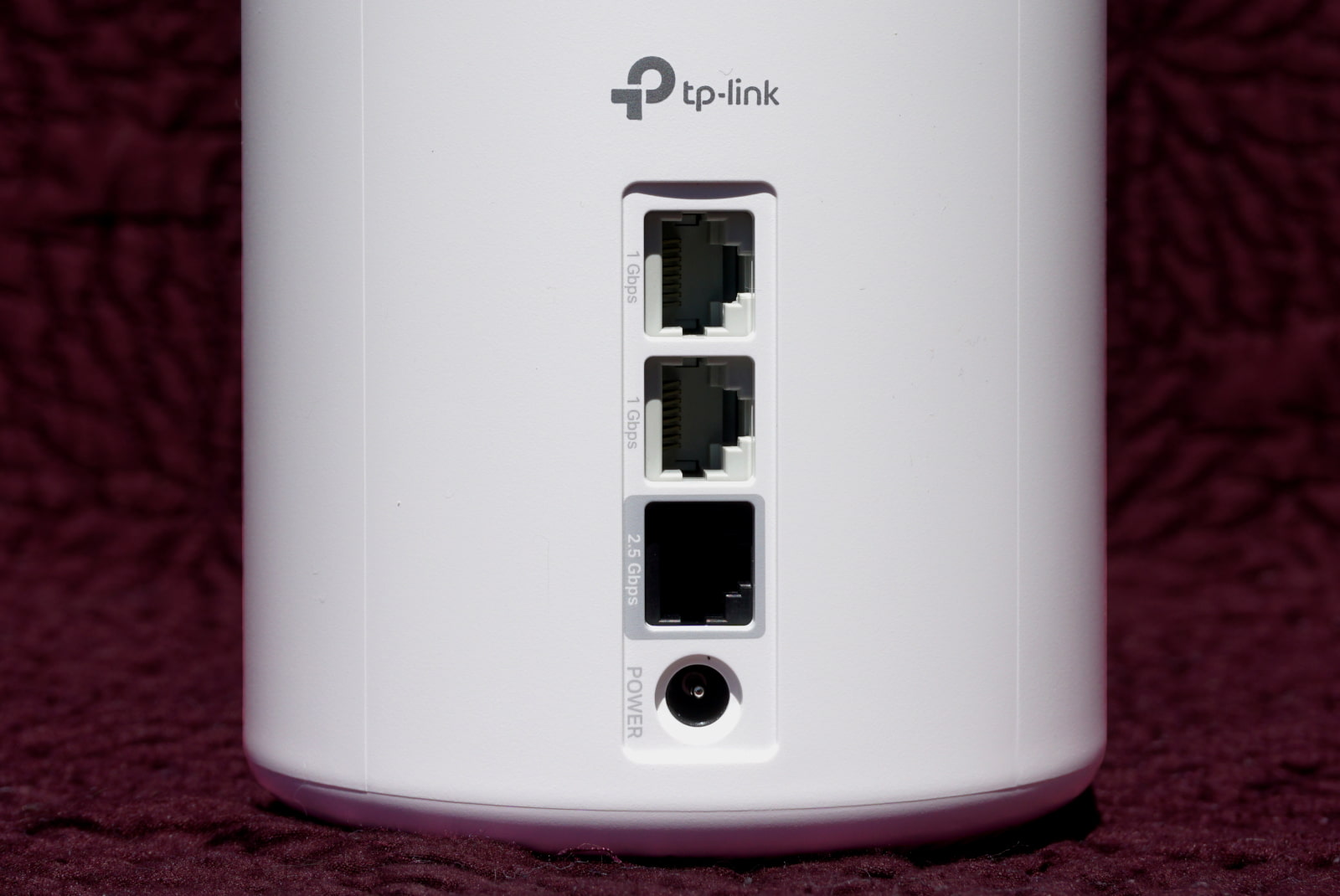 deco-xe75-pro-ports Ethernet ports on Deco XE75 router