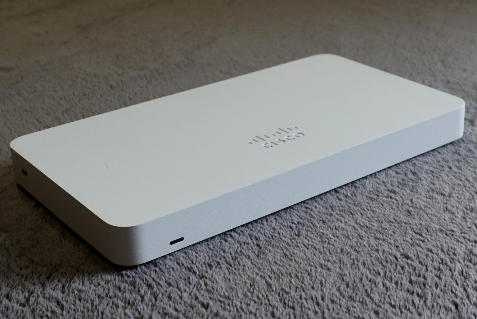 Side view of Cisco Meraki Go GX50 firewall router