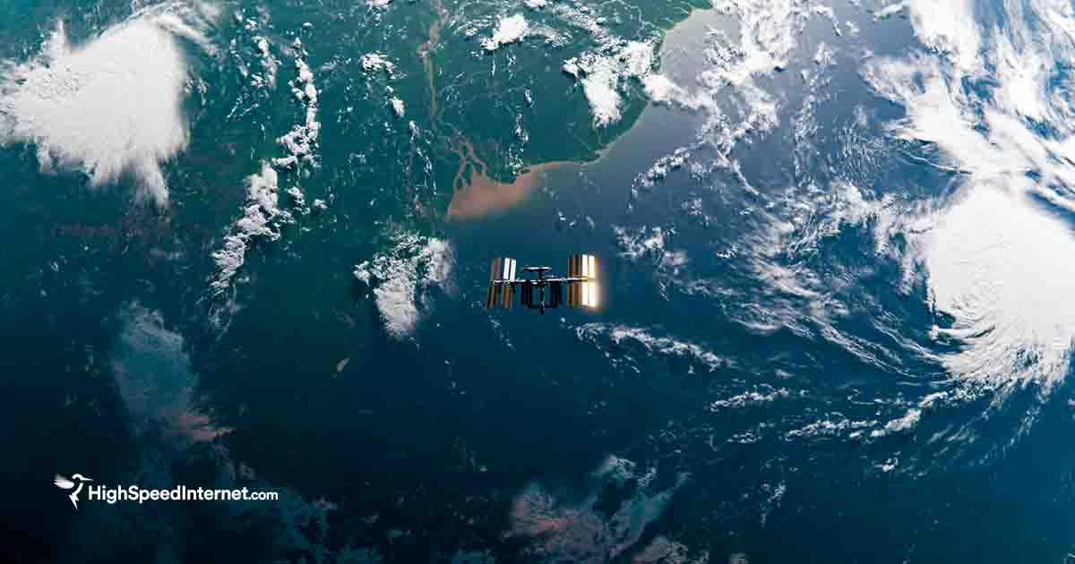 satellite in lower earth orbit