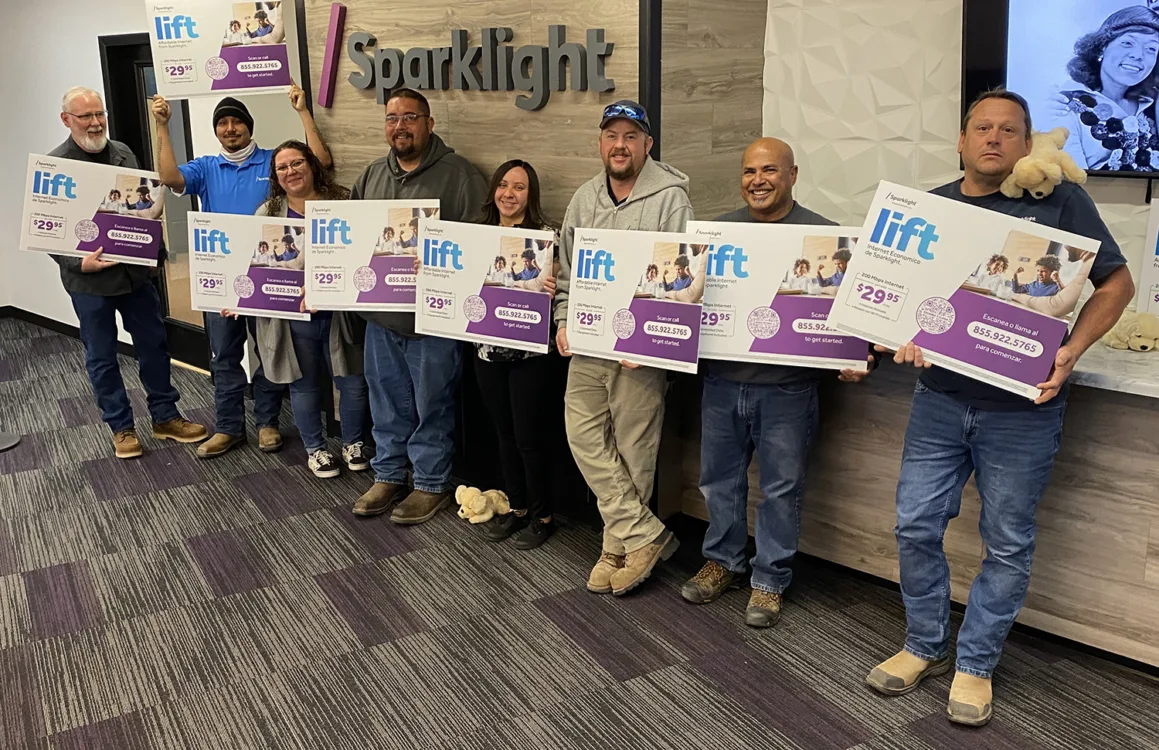 Sparklight Launches Affordable Connectivity Solution Sparklight team presents the new Lift plan for low-income homes.