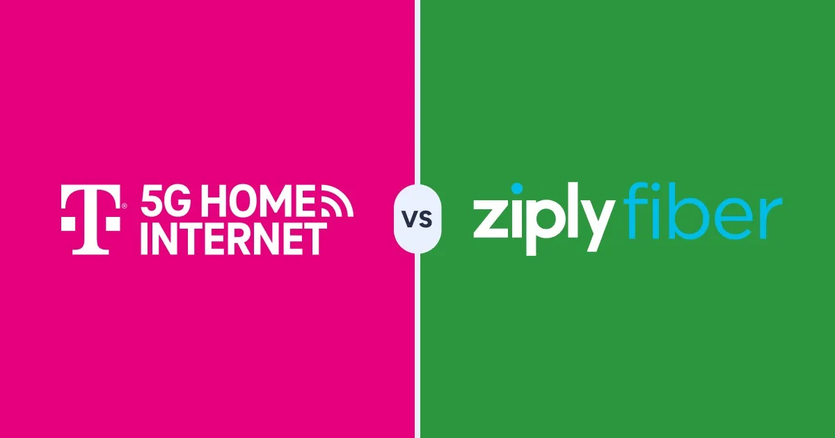 T-Mobile 5G Home Internet versus Ziply Fiber