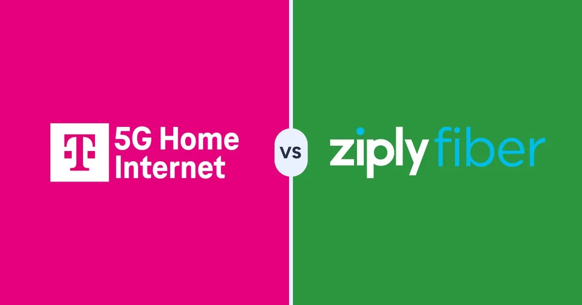 T-Mobile 5G Home Internet versus Ziply Fiber
