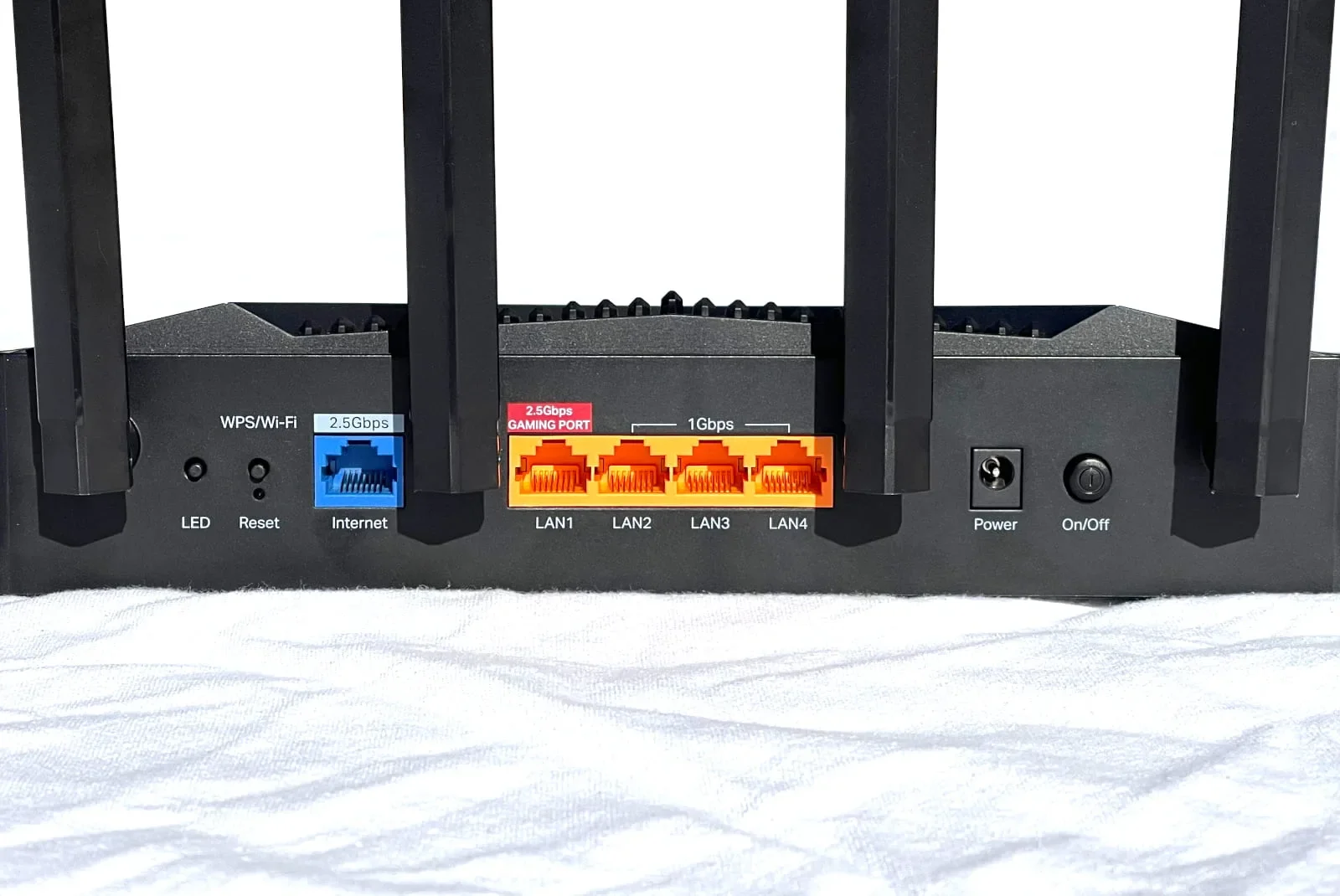 Ports on the TP-Link Archer GE400