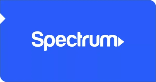 Spectrum logo on blue background