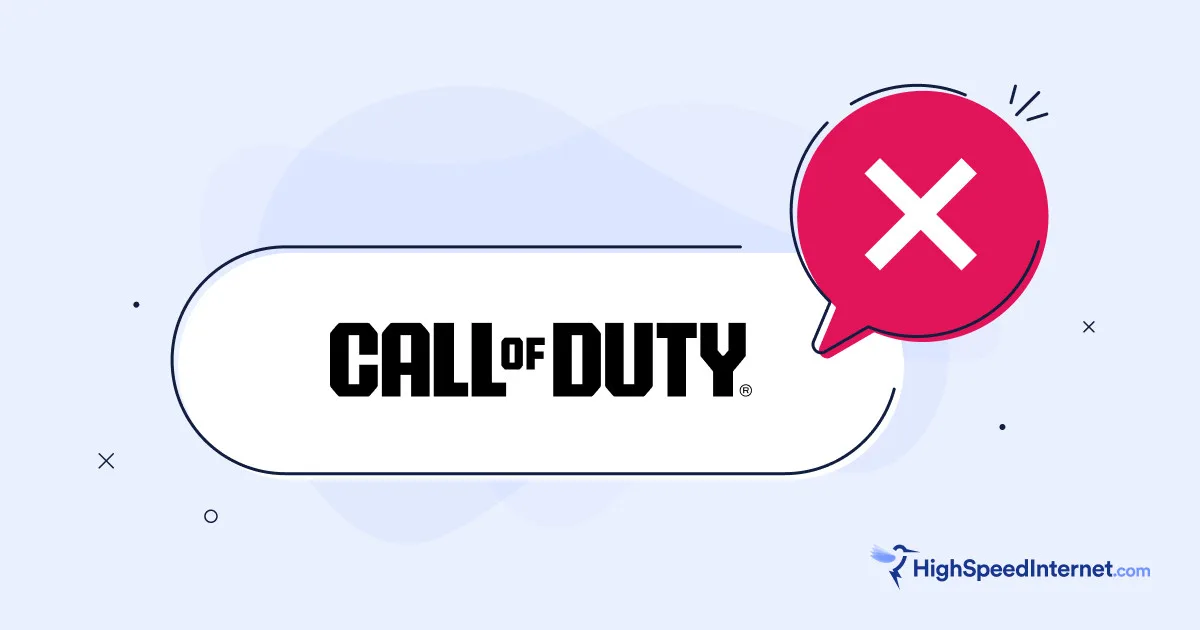 Call of Duty logo and outage symbol