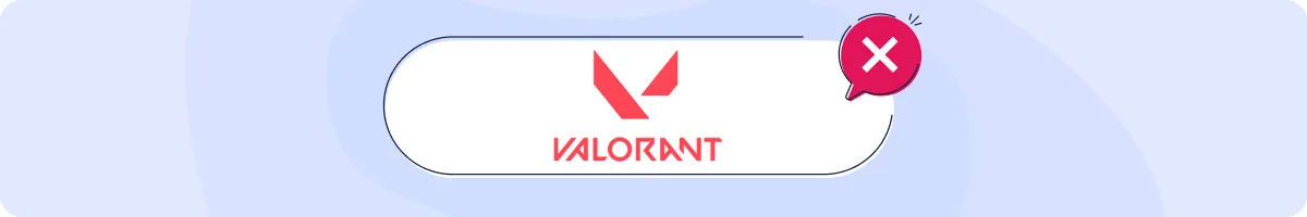 Valorant hero image with outage icon